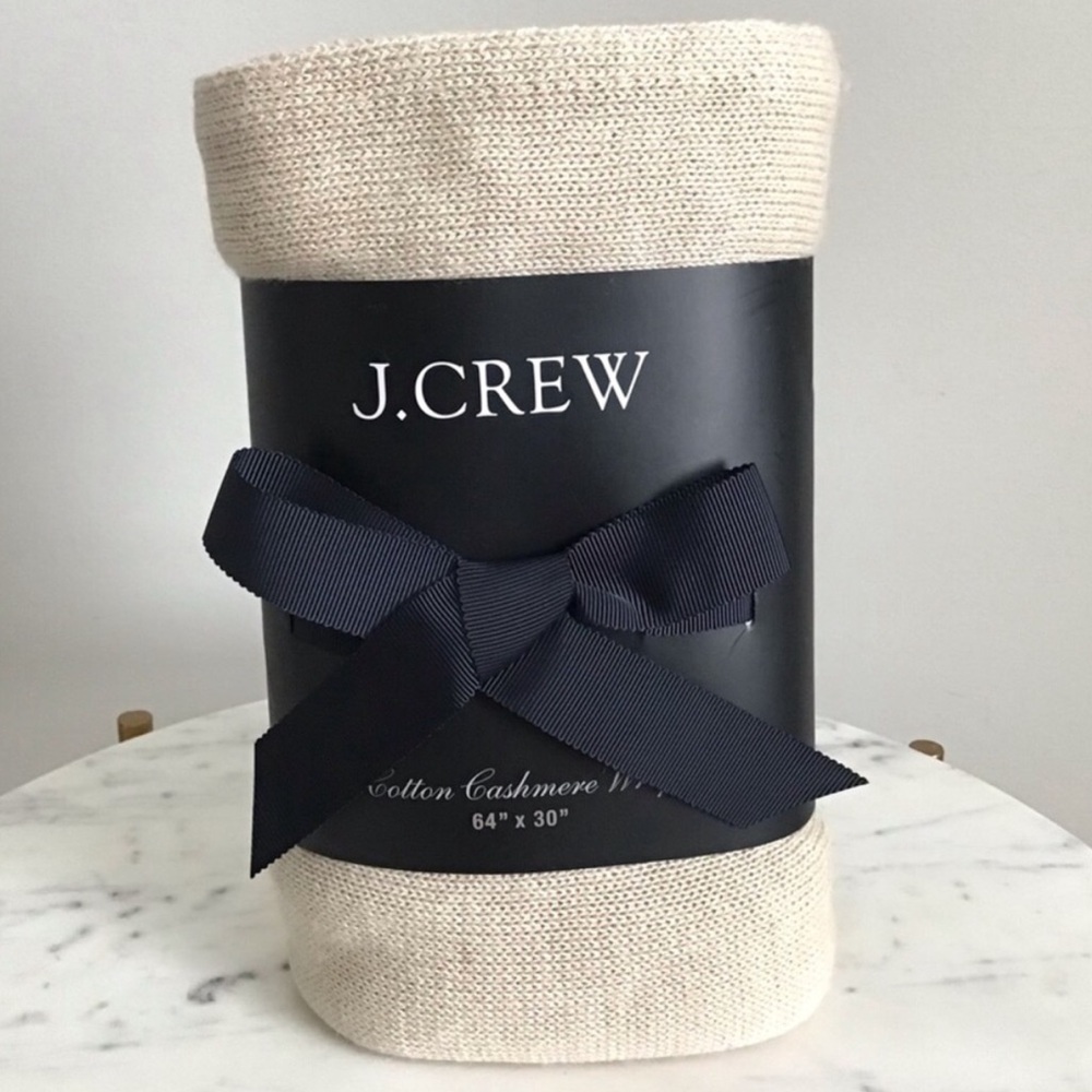 J.CREW Wrap Cotton Cashmere Luxury Scarf NWT